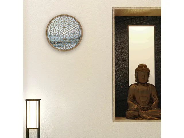 Horloge murale 40cm-Silent-Vert-Bois-NeXtime Concord