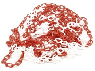 Afzetketting Rood Wit 25 Meter - 1