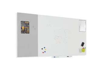 Prikbord Rocada Skinpinboard 75x115cm stof grijs - 6