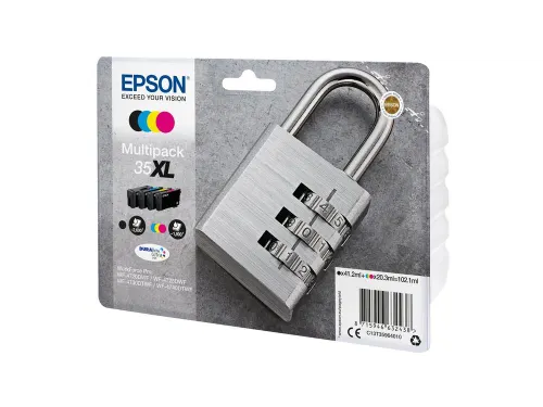 Epson 35XL T3596 Inktcartridge Zwart + 3 Kleuren HC