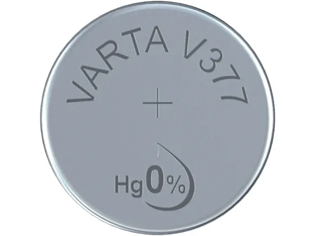 Batterij Varta knoopcel V377 horloge blister à 1stuk