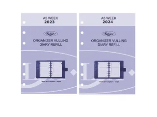 Agendavulling 2027 Kalpa A5 7dagen/2pagina's - 7