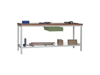Werkbank 900x2000x700mm 1lade Frame/behuizing Ral7035 Front Ral6011 - 2