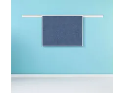 Partnerline Prikbord 90x180cm Camira Blauw Paars