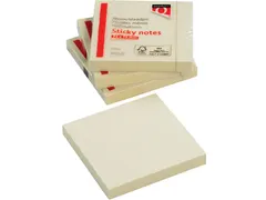 Memoblok Quantore 76x76mm geel