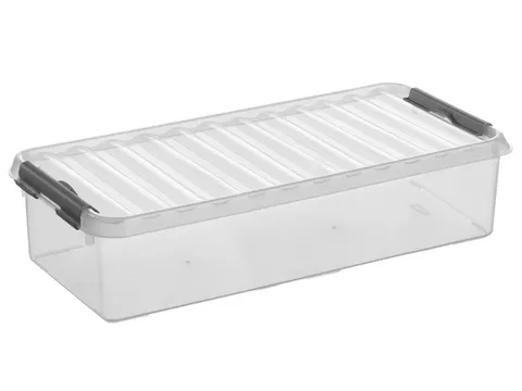 #*Opbergbox Sunware Q-line 6,5transparant/grijs