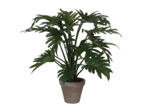Kunstplant Mica Philodendron selloum groen in pot 50x60cm