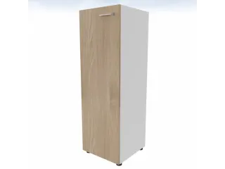 kantoorkast,HxBxD 1310x430x450mm,2xhouten vloer,3ordnerhoogte,romp wit - 3