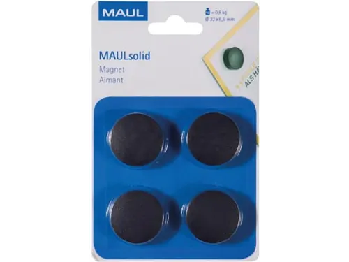 Magneet Maulsolid, Diameter 32 Mm, Zwart