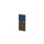 baliepaneel bureau aanbouw links 600mm NV bruin hickory BN6016-blauw