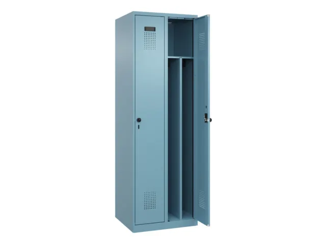 locker voor scheiding van kleding,HxBxD 1850x600x500mm,2vak
