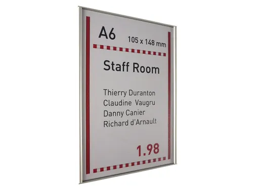 Menoor Deurbord Premium Vlak A6