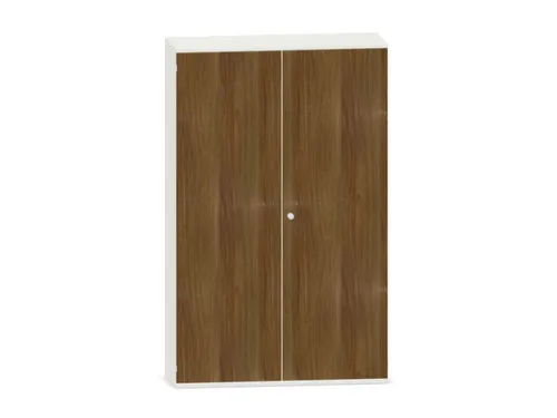 kantoorkast,HxBxD 1920x1200x430mm,decor romp wit,decor front noten