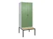 locker voor scheiding van kleding,HxBxD 2120x800x815mm,2vak