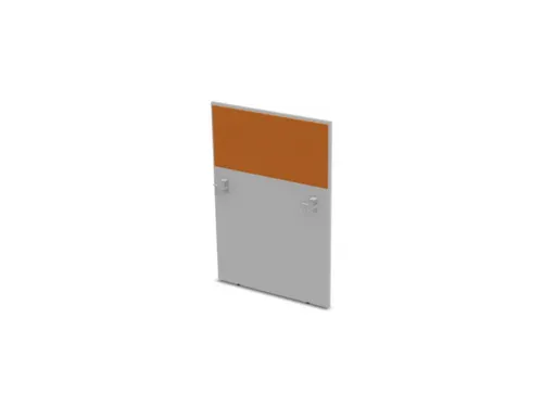 baliepaneel,v. bureau,aanbouw rechts,B 800mm,MP-lichtgrijs,BN3005-geel