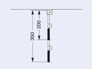 OUTLET Fiets-Hangrek 8Plaatsen L 2600Mm Plafondmontage - 3