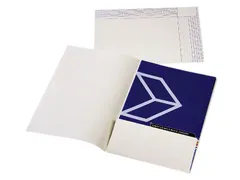 Binnenmap Djois A4 1 klep 180gr ivoor