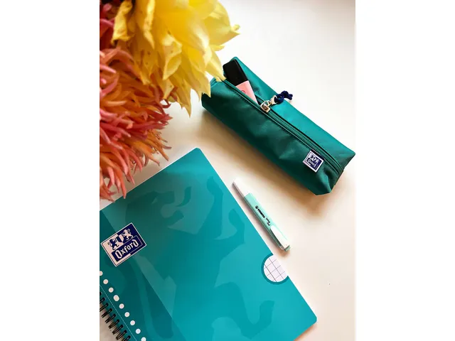 Trousse Oxford Kangoo rectangle turquoise