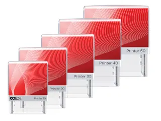 Tekststempel Colop Printer 20 +bon 4regels 38x14mm blauw - 2