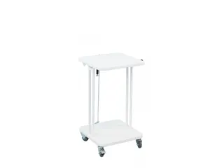 Verrijdbare Afvalzakhouder Met Deksel 40 Liter Wit - 1