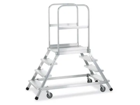 Bordestrap Aluminium Bordes 1440x 600x 800mm 2x6treden Rooster