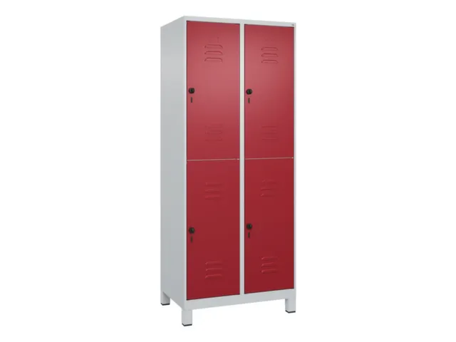 dubbeldekse locker,HxBxD 1950x800x500mm,2x2vak.,vak B 400mm