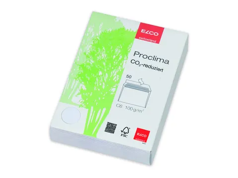 envelop Proclima gerecycled FSC C6 100 gram wit 50 stuks