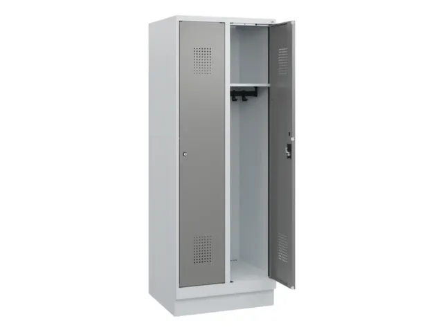 schoollocker,HxBxD 1630x600x500mm,2vak,vak B 300mm,cil.-slot,sokkel