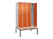 locker voor scheiding van kleding,HxBxD 2120x1200x815mm,4vak