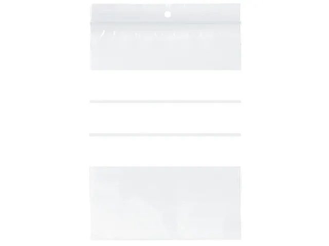 Gripzak Raadhuis 40x60mm met schrijfvlak, krimp à 100 stuks