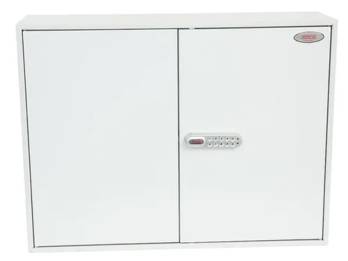 sleutelkast,600haak,HxBxD 550x730x205mm,romp grijs,front grijs