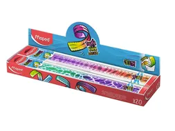 Liniaal Maped Twist 'n Flex Decor Animals 30cm display à 20 stuks ass