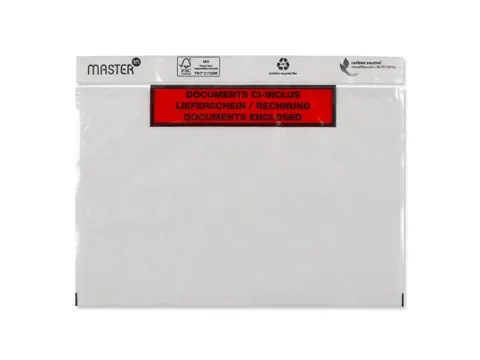Paklijstenvelop Bedrukt Documents Enclosed 175x140mm Transparant