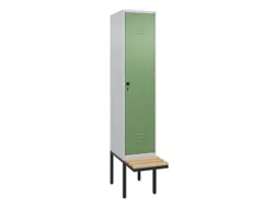 locker voor scheiding van kleding,HxBxD 2120x400x815mm,1vak