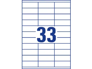 Etiket Avery Zweckform 3421 70x25.4mm wit 3300stuks - 5