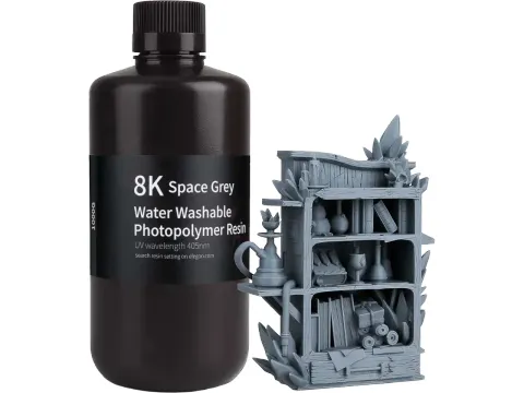 ELEGOO 8K Water-Washable Resin Space Grey 1kg
