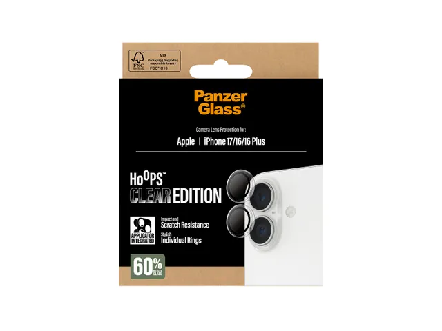 PanzerGlass Hoops Camera Lens Protector Transparent iPhone 17 | i