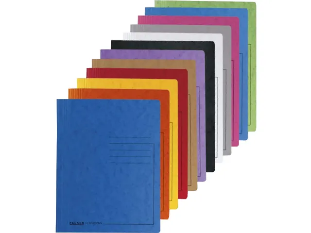 Map glanskarton 355g met veer A4 rood