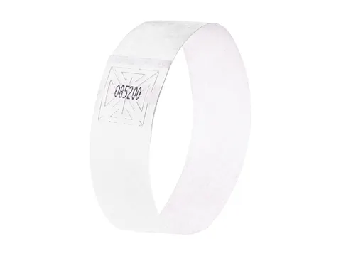 Evenementenbandjes Sigel 255x25mm wit 120 stuks