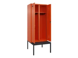 locker met bank,voor scheiding van kleding,HxBxD 2120x800x815mm,2vak