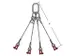 Élingue Multibrins 4Brins Cmu 0-45° 3 2T Ø Câble 12Mm Longueur Uti