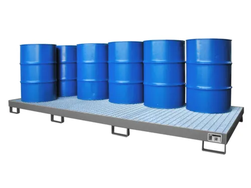 opvangbak,v. 10x200l vat,opvangvol. 280l,HxBxD 200x1300x3280mm