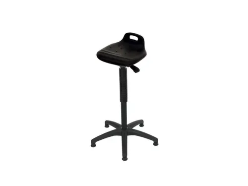 stasteun Zwart PU-schuim-ergonomisch gevormde zitting zwart