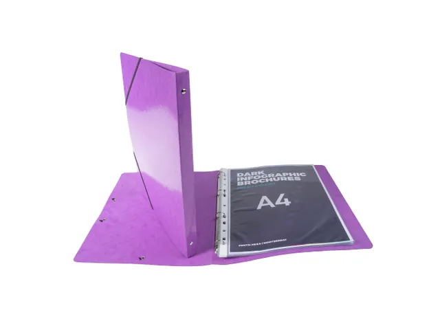 Ringmap IDERAMA A4 4R 15mm paars