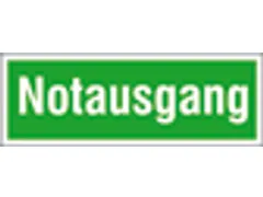 Vluchtroute-aanvullend bord,nooduitgang,wandbord,aluminium,groen/wit