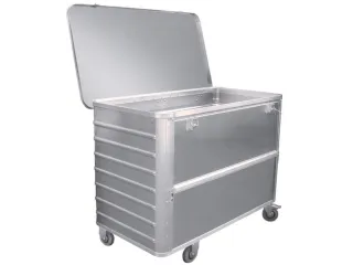 Bakwagens Aluminium Met Deksel En Cilinderslot 300kg - 1