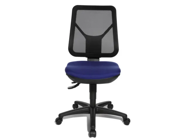 Bureaustoel,Permanentcontactmechanisme,Zitting Stof Blauw