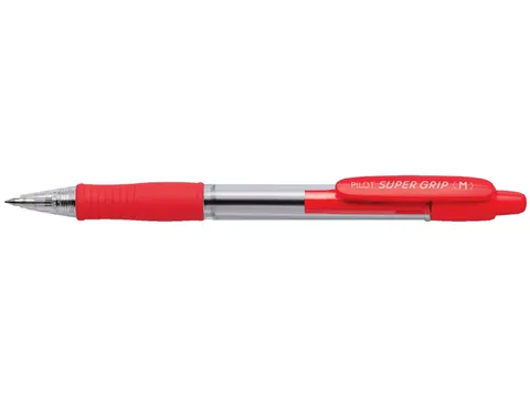 Balpen Pilot Super Grip Medium Rood