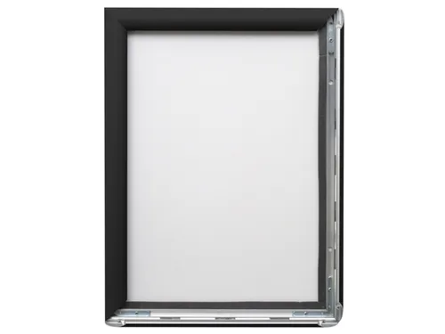 Kliklijst Seco A1 zwart 25mm Aluminium frame, anti-glans PVC voorkant