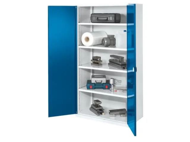 Materiaalkast Dubbelwandige Deur 1950x1000x600mm 4legborden Ral5010